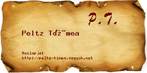 Peltz Tímea névjegykártya